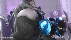 Reproduzir Mulher grande leva uma surra gigante na bunda
