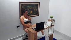 Play Curvy Colombian Blonde Amanda Palmas Can't Resist Masturbating in the Office